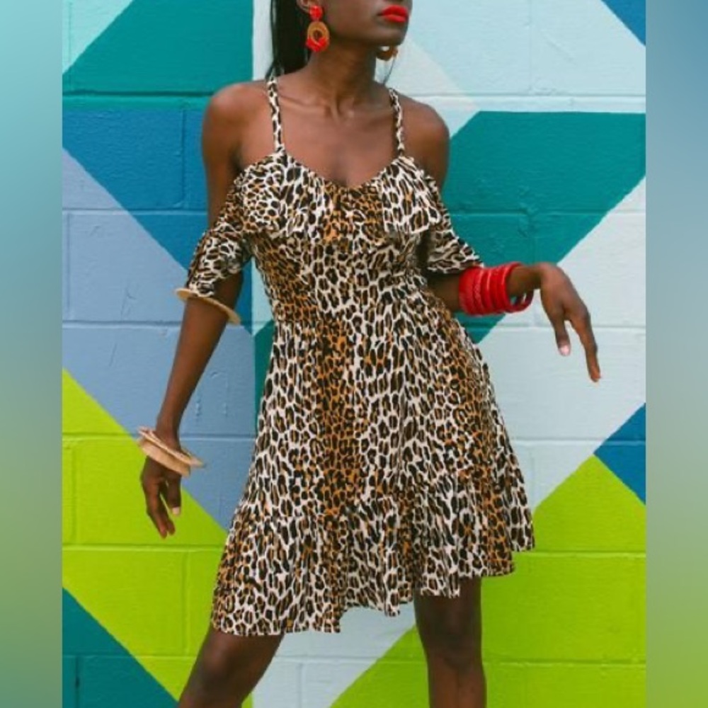 Trashy Diva 50's Leopard Hollywood Mini Dress